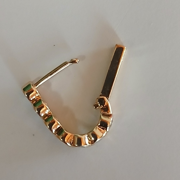 ❤️Madewell❤️ Tennis Collection Bezel Set Earrings💥Pale Gold 💥 - Picture 5 of 10